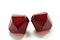 100pcs Authentic Preciosa 4mm (0.16 Inch) Small Faceted Bicone Crystal Loose Beads Siam Red Compatible with Swarovski 5301/5328 for DIY Jewelry Making Pre-B405